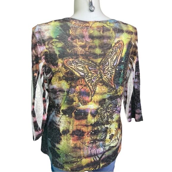 Avenue Butterfly Rhinestone Tee Plus Size 18/20 - Picture 5 of 13